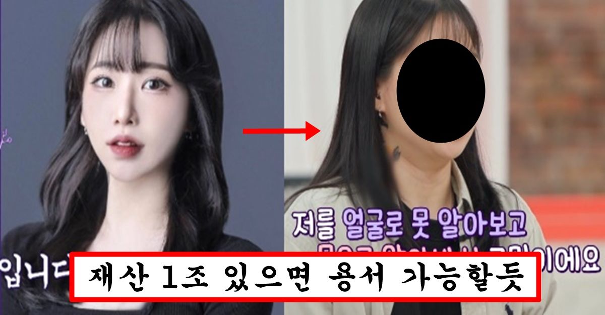 피디가 보정 해준다해놓고 무보정으로 방송 내보내서 팔로우 50만에서 10만까지 떡락한 한소희 닮은꼴녀